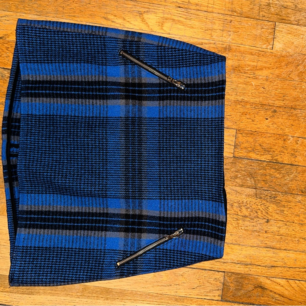 Wool mini skirt